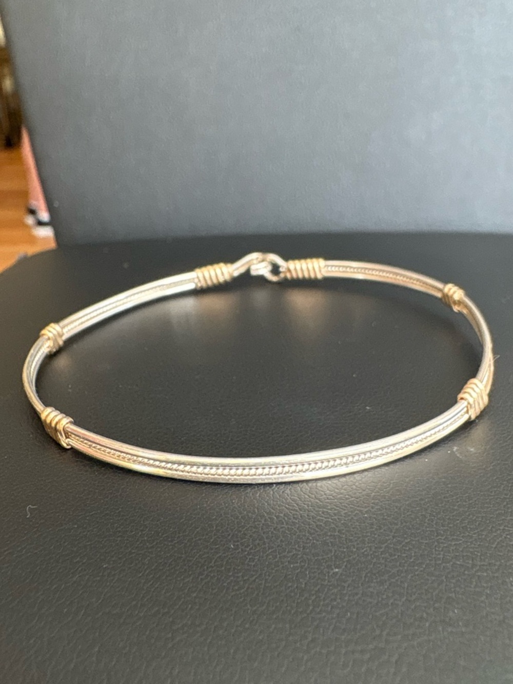 Ronaldo Jewelry Be Kind Bracelet 925 Sterling Silver Gold Accent 7.5 - Picture 3 of 16